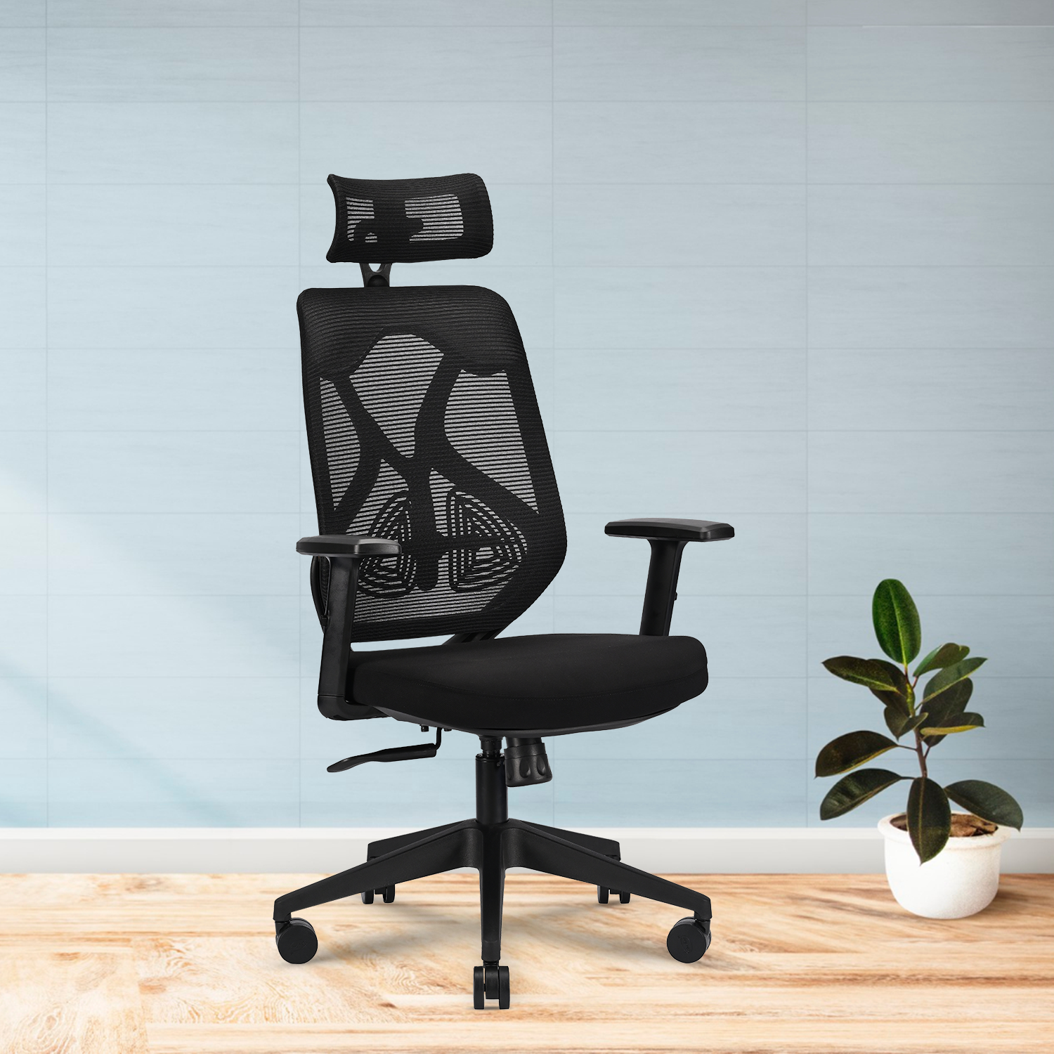 ergolux black high back ergonomic office chair