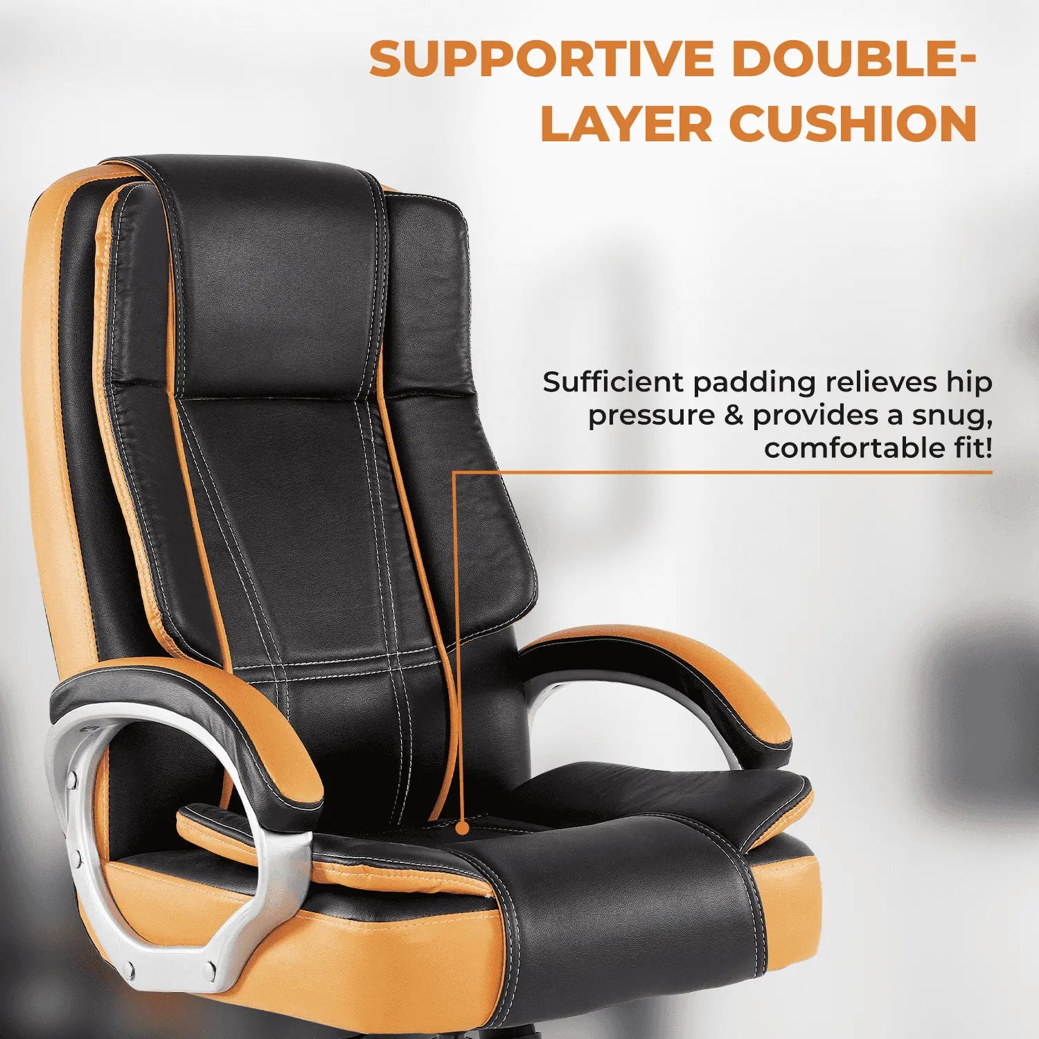 dune black brown leather office chair