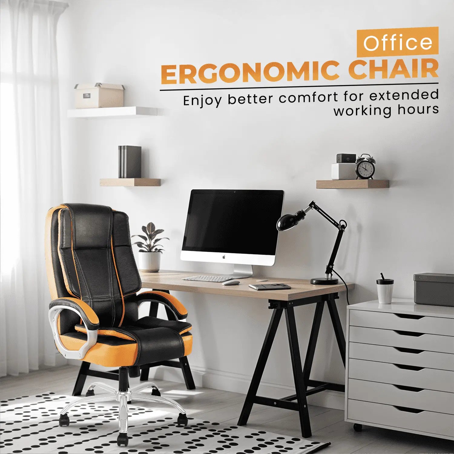 dune black brown leather office chair