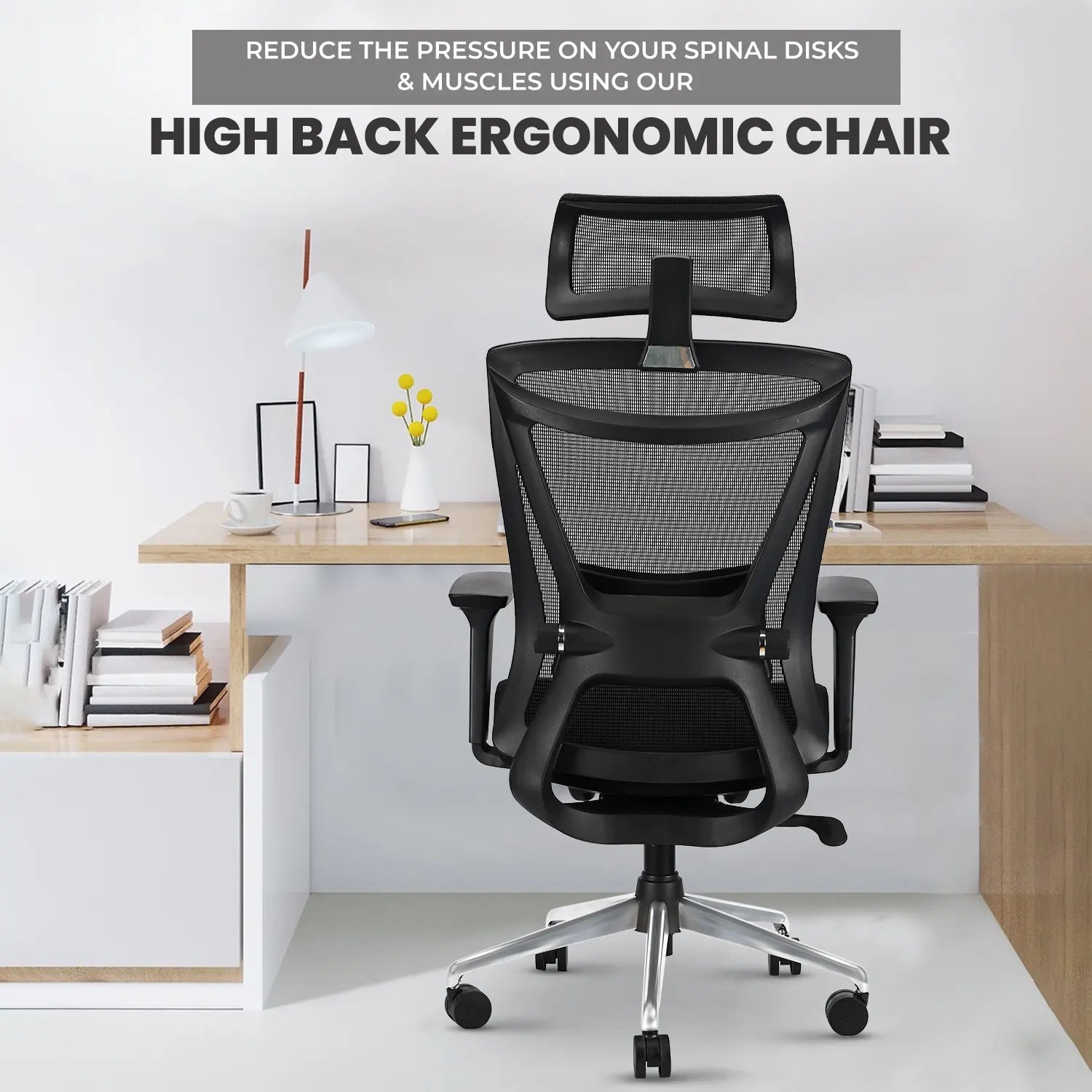 zillion black high back office chair