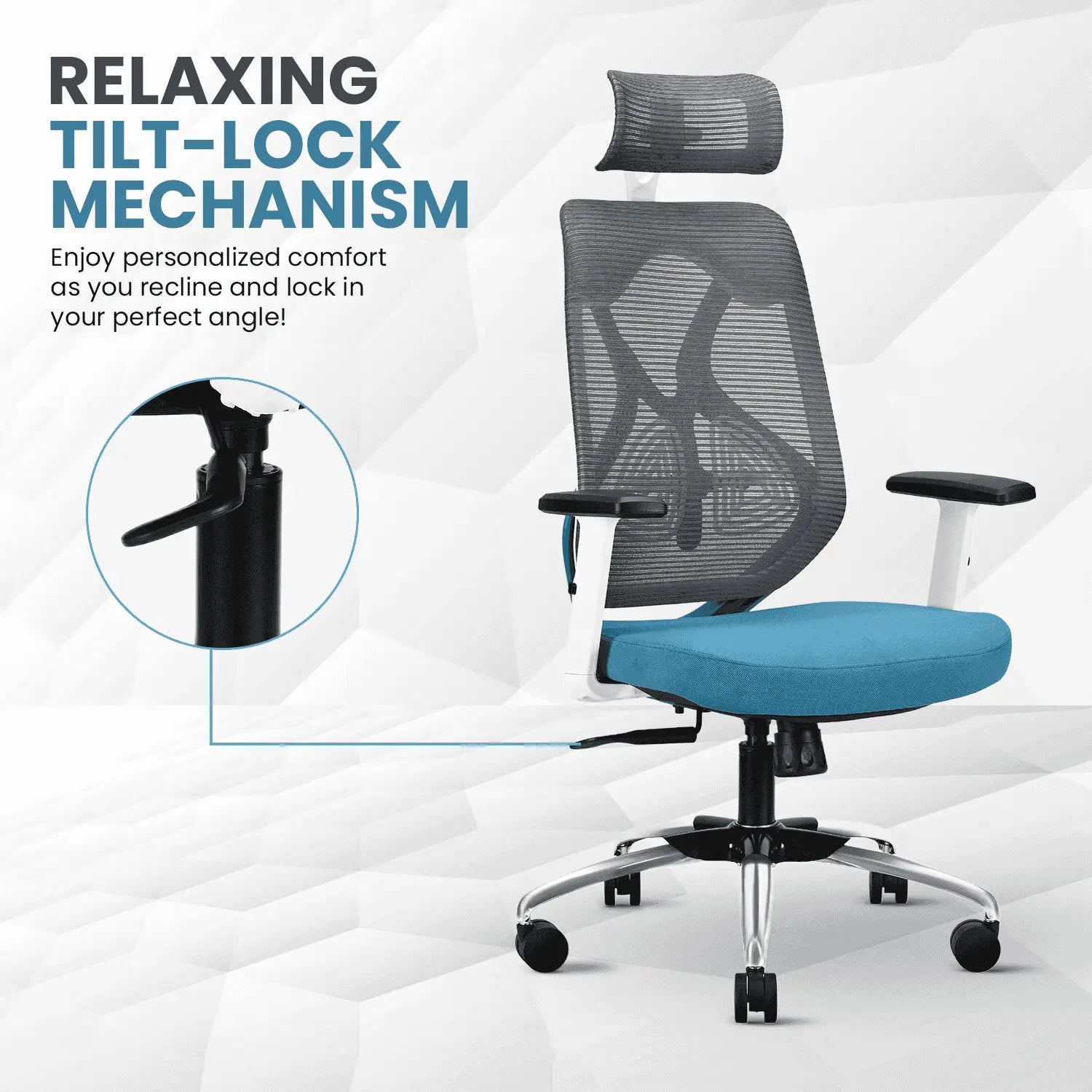 ergolux white green high back office chair