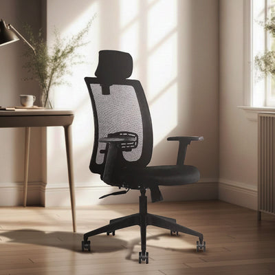 black brio high back office chair