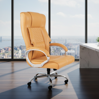 IAFA- Bronze  Imperium Leatherette Home/Office Desk Chair IAFA