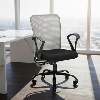 magna gray mid back office chair