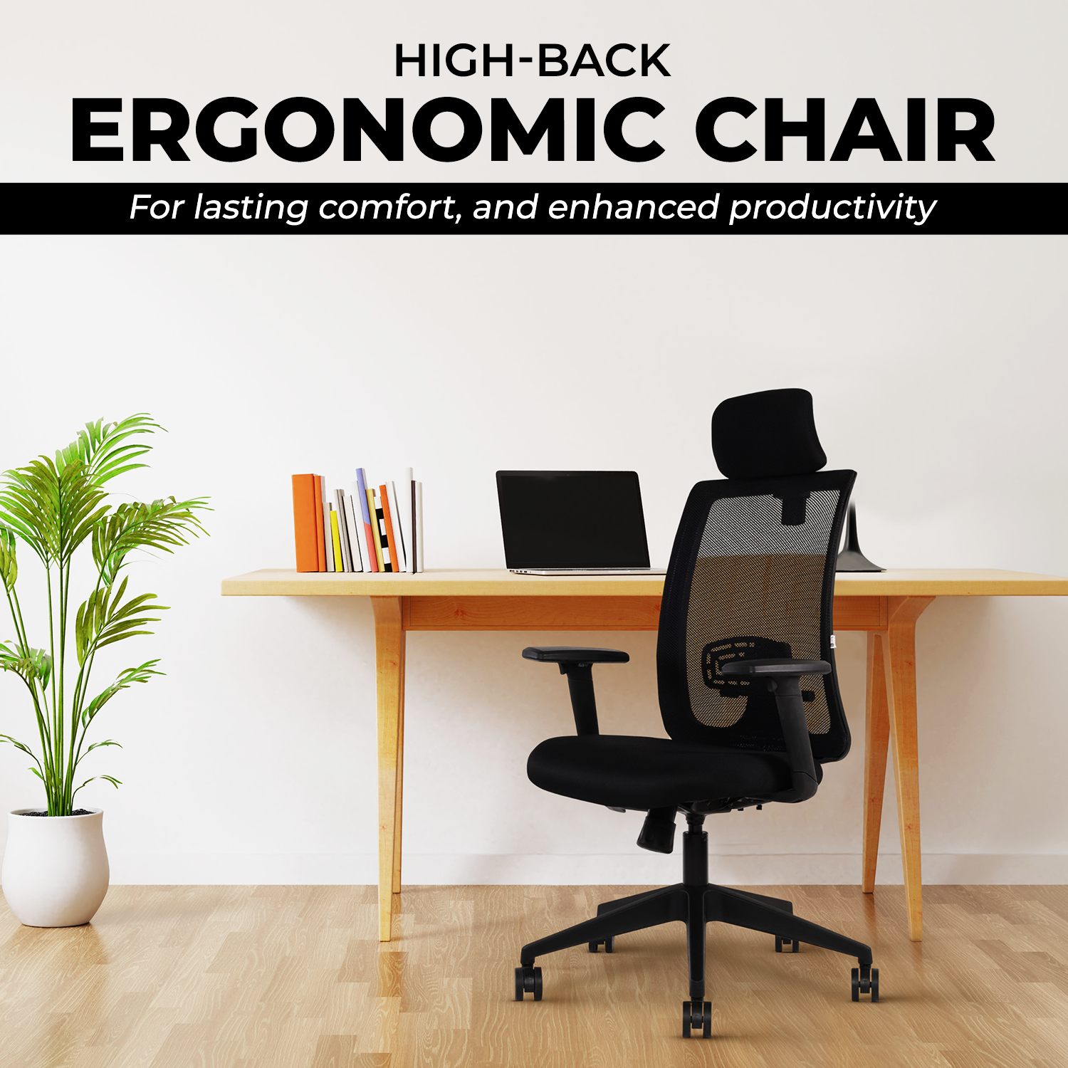 IAFA - Black Brio High Back Ergonomic Office Chair