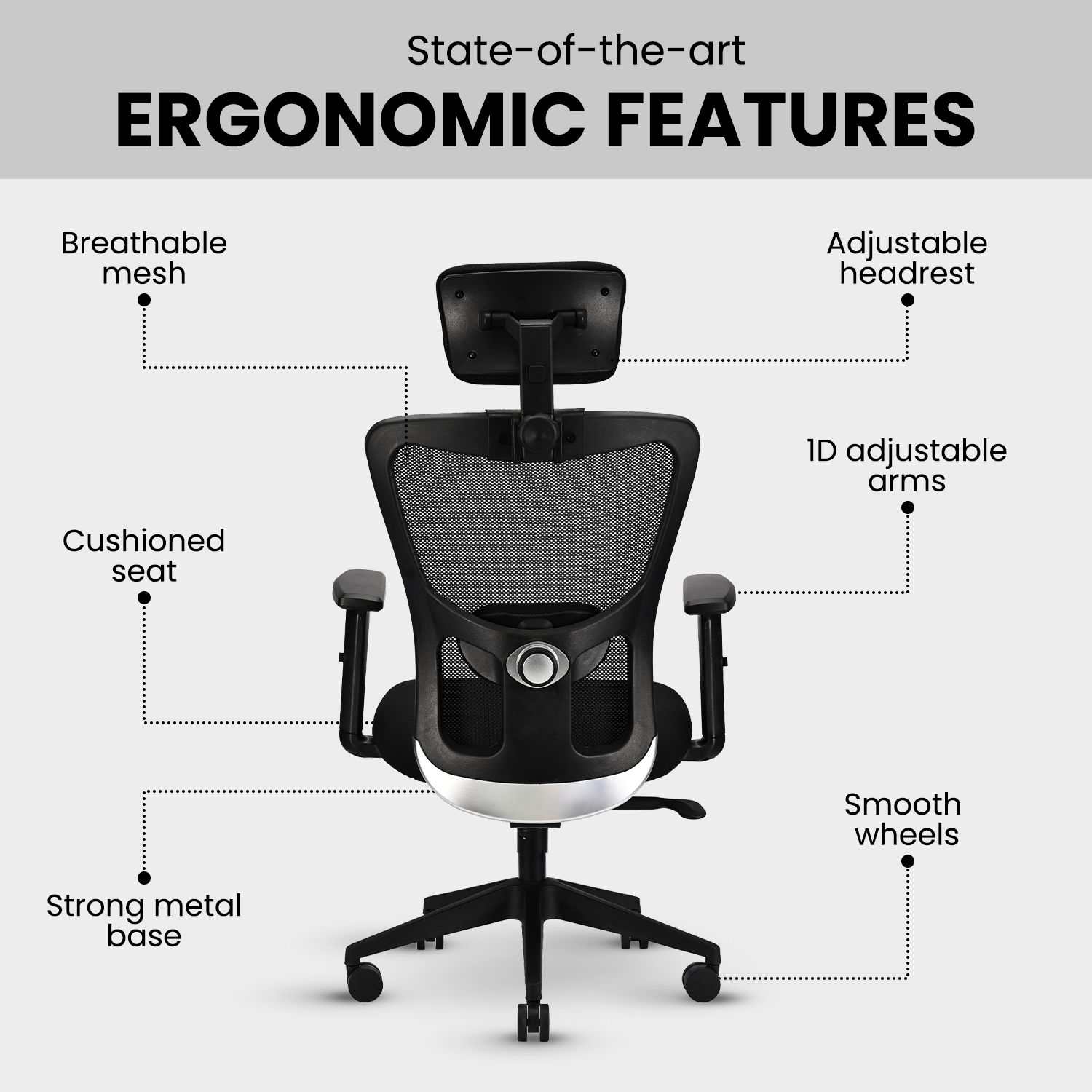 IAFA - Black Jade High Back Ergonomic Office Chair