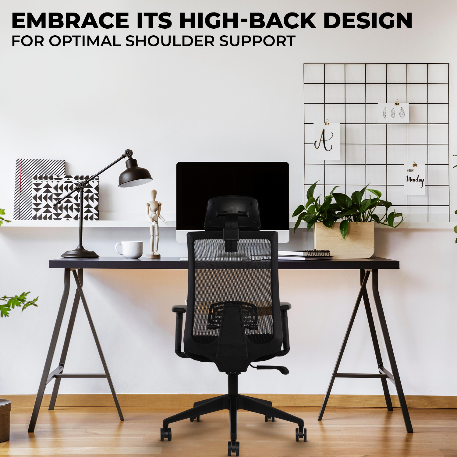 IAFA - Black Brio High Back Ergonomic Office Chair