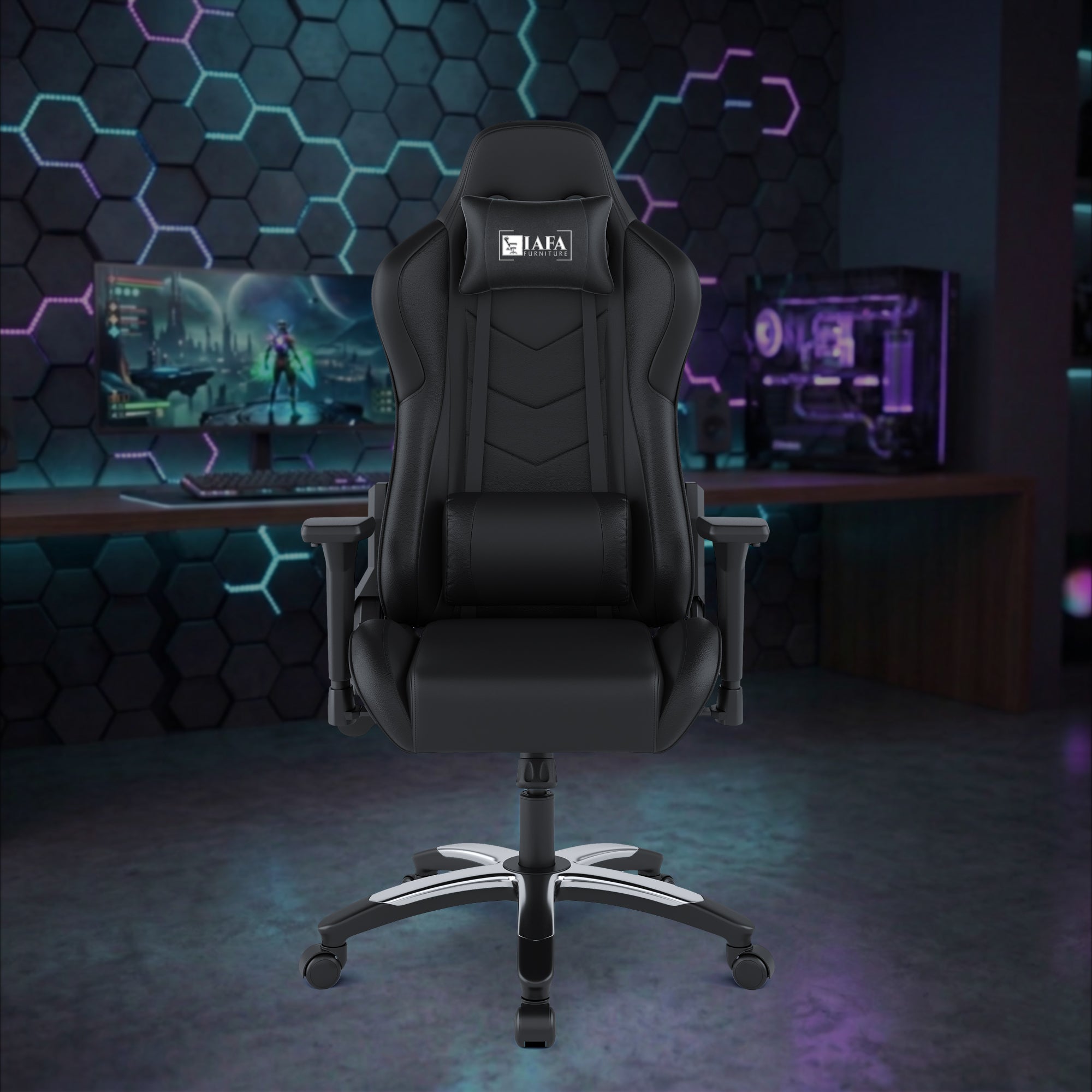 IAFA Black Orion High back Gaming Chair IAFA