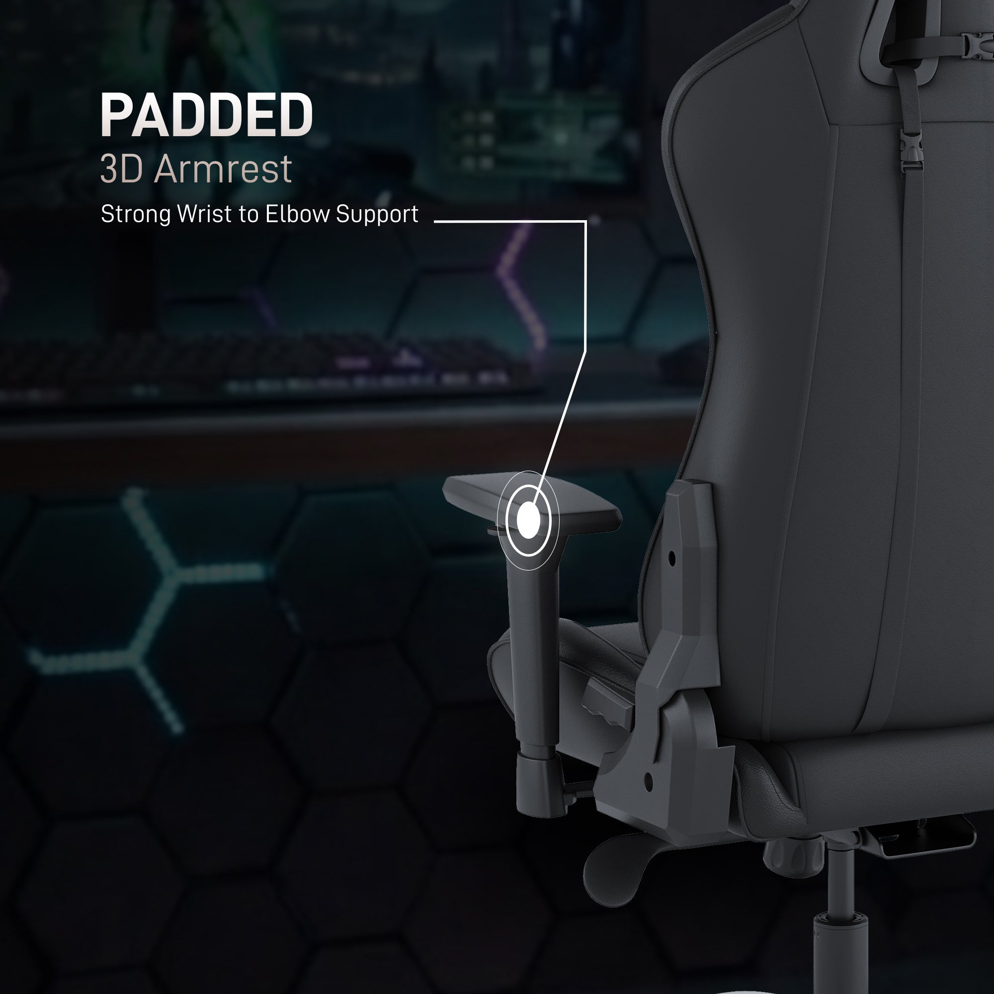 IAFA Black Orion High back Gaming Chair IAFA