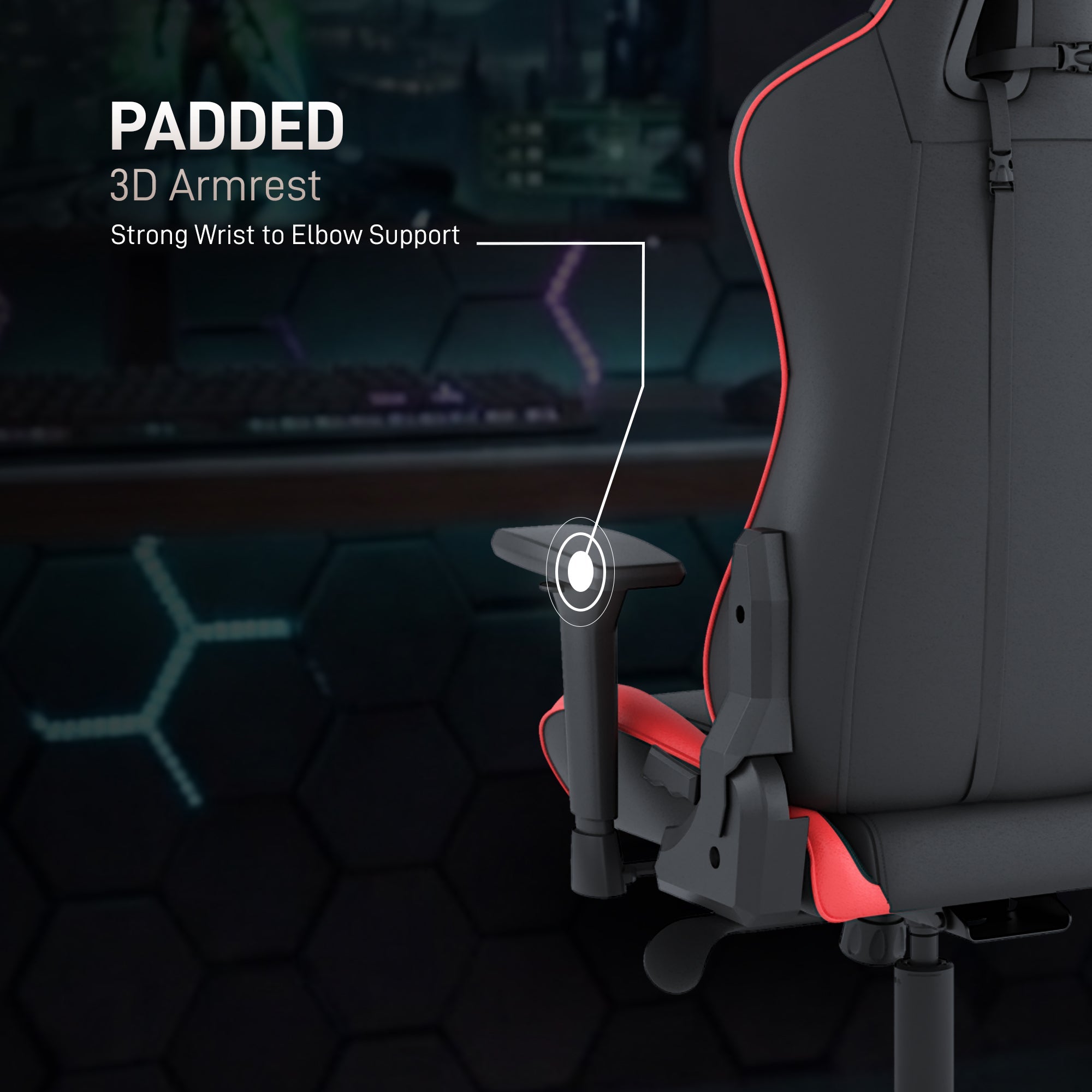 IAFA Black-Red Orion High back Gaming Chair IAFA