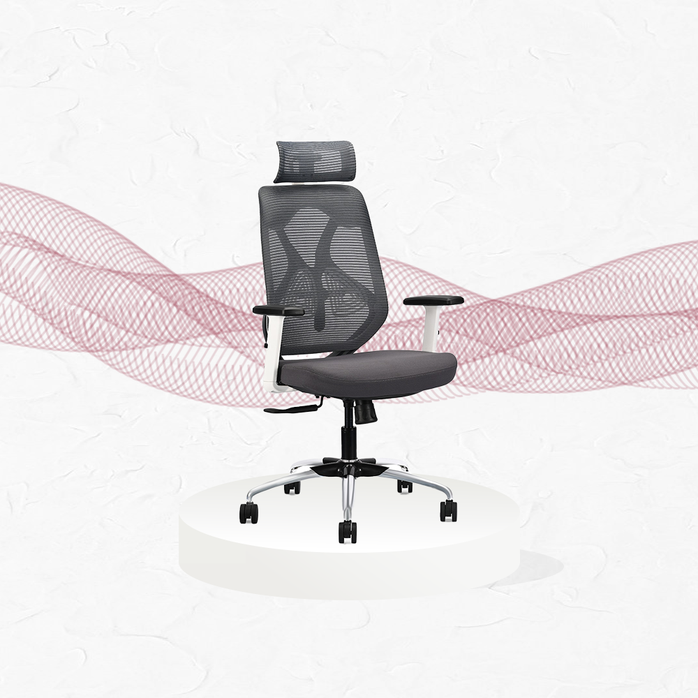 IAFA - White/Grey Ergolux High Back Ergonomic Office Chair