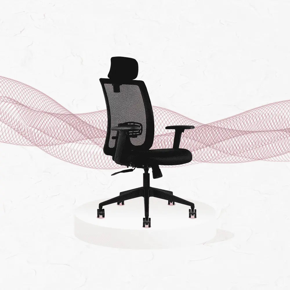 black brio high back office chair