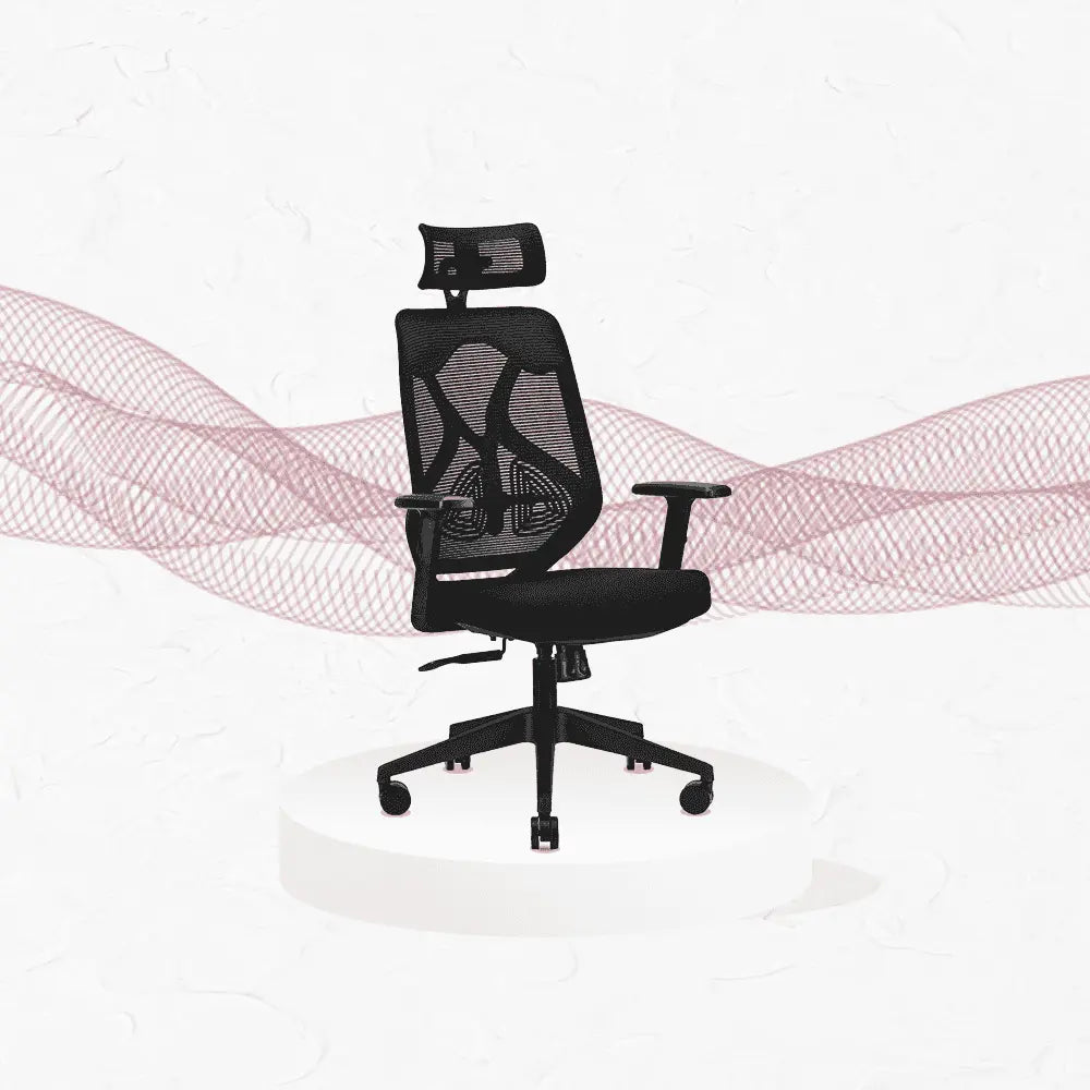 ergolux black high back ergonomic office chair