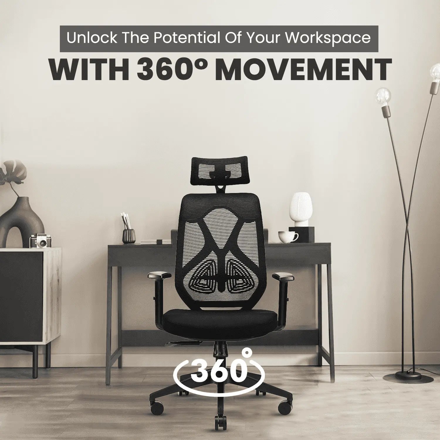 ergolux black high back ergonomic office chair