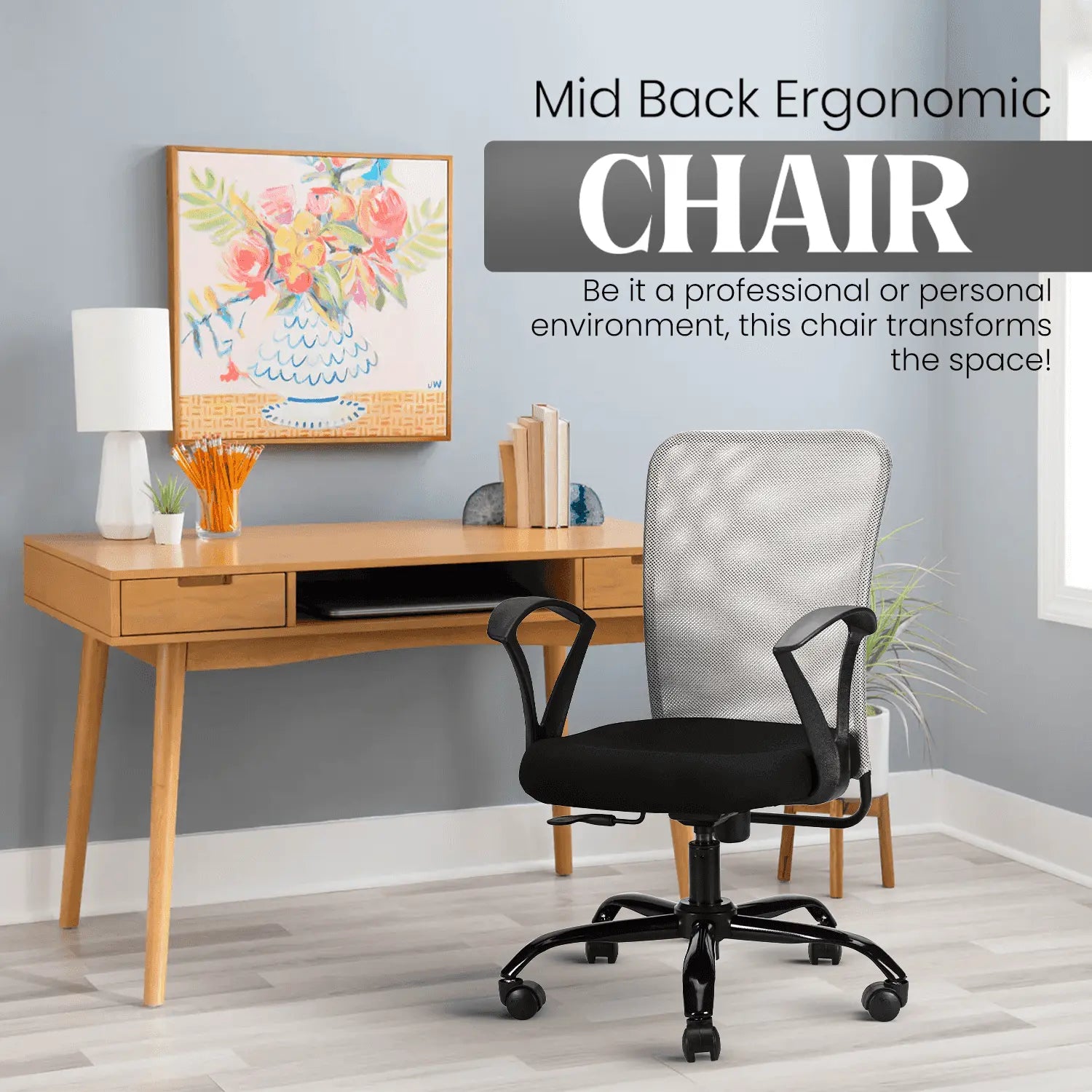 magna black grey office chair