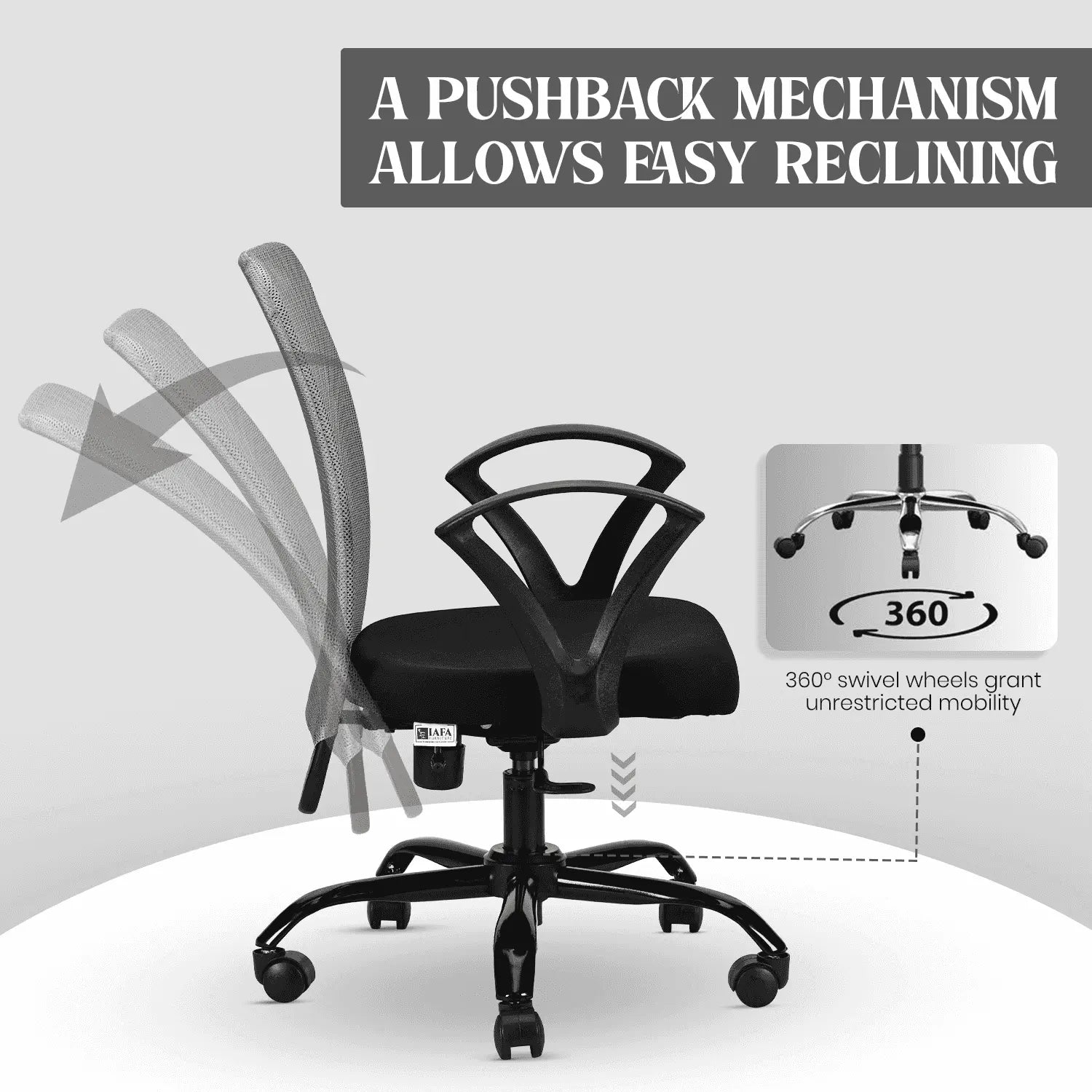 magna black grey office chair