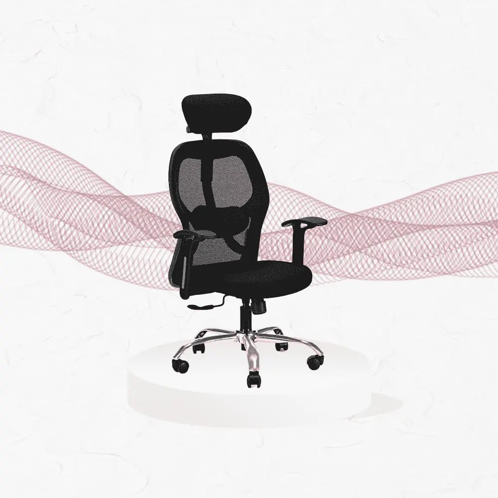 zenith black high back office chair