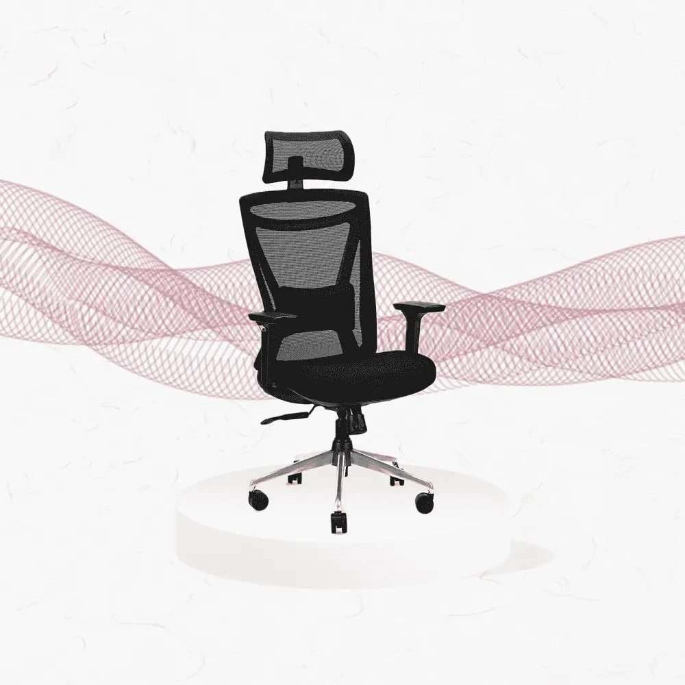 zillion black high back office chair