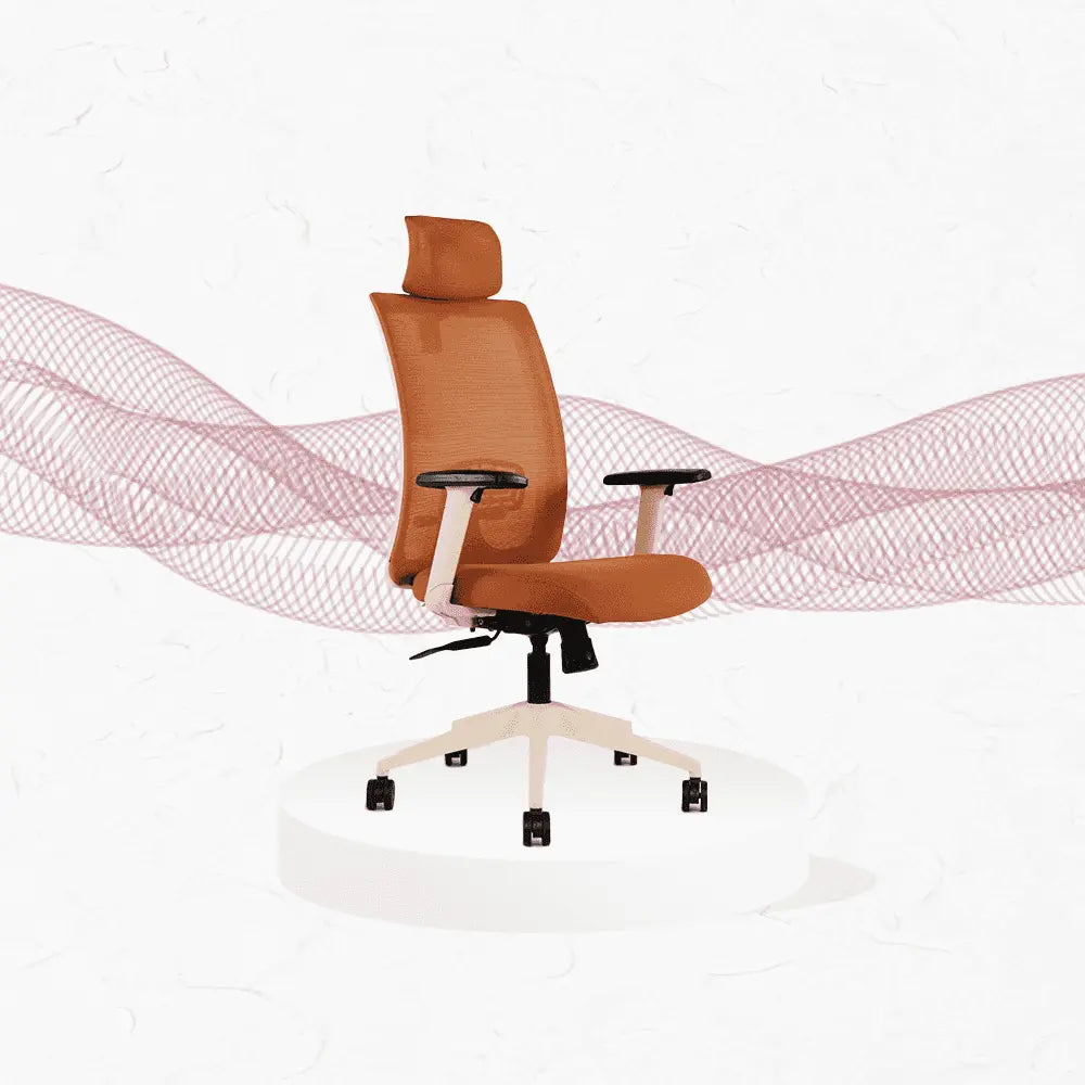 brown brio high back office chair