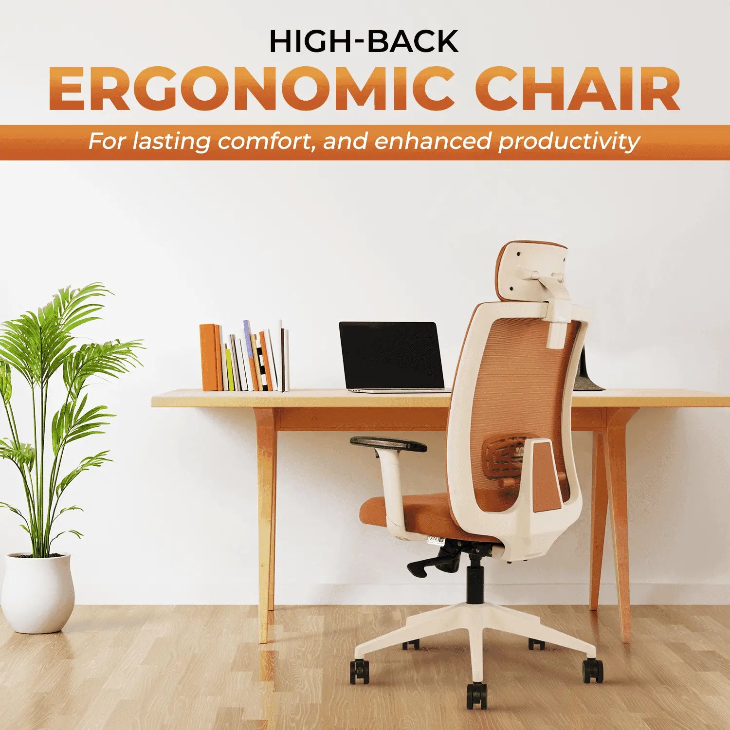 brown brio high back office chair
