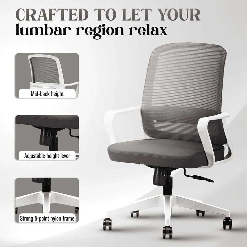 IAFA - Rico Mid Back Ergonomic Office Chair IAFA